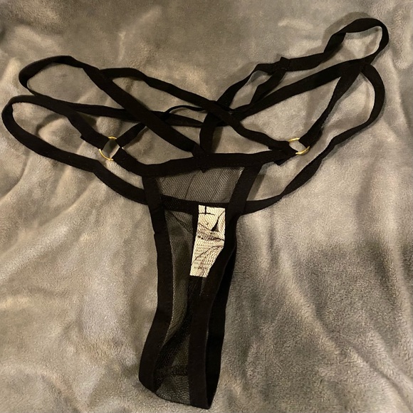 Sexy Pentagram Mesh Thong Panties - Picture 6 of 6